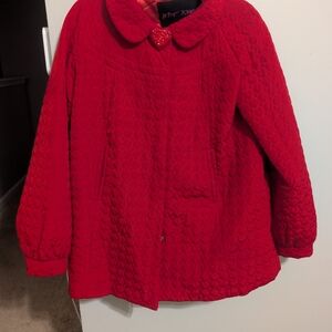 Betsey Johnson Red Quilted Jacket